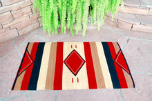 Load image into Gallery viewer, Handwoven Zapotec Indian Rug - Rombos Wool Oaxacan Textile