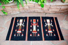 Load image into Gallery viewer, Handwoven Zapotec Indian Rug - Yei Black Wool Oaxacan Textile