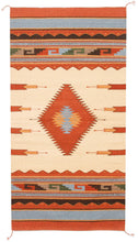 Load image into Gallery viewer, Handwoven Zapotec Indian Rug - Diamantes y Maguey Wool Oaxacan Textile
