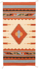 Load image into Gallery viewer, Handwoven Zapotec Indian Rug - Diamantes y Maguey Wool Oaxacan Textile