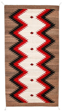 Load image into Gallery viewer, Handwoven Zapotec Indian Rug - Runing Water Wool Oaxacan Textile