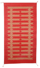 Load image into Gallery viewer, Handwoven Zapotec Indian Rug - Tetro Red Wool Oaxacan Textile