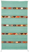 Load image into Gallery viewer, Handwoven Zapotec Indian Rug - Tipo Peru Jade Wool Oaxacan Textile