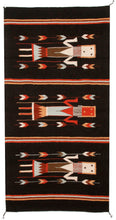 Load image into Gallery viewer, Handwoven Zapotec Indian Rug - Yei Black Wool Oaxacan Textile