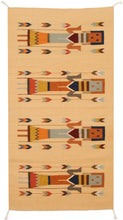 Load image into Gallery viewer, Handwoven Zapotec Indian Rug - Yei Wool Oaxacan Textile
