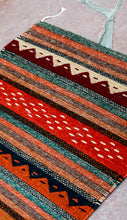 Load image into Gallery viewer, Handwoven Zapotec Indian Rug - Montanitas Wool Oaxacan Textile