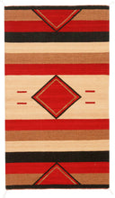 Load image into Gallery viewer, Handwoven Zapotec Indian Rug - Rombos Wool Oaxacan Textile