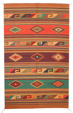 Load image into Gallery viewer, Handwoven Zapotec Indian Rug - Istmo Wool Oaxacan Textile