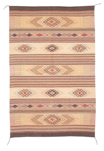 Handwoven Zapotec Indian Rug - Tubac Sunset Wool Oaxacan Textile