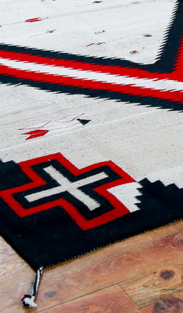 Handwoven Zapotec Indian Rug - Promontory Wool Oaxacan Textile