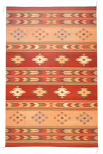 Load image into Gallery viewer, Handwoven Zapotec Indain Rug - Cubos Wool Oaxacan Textile