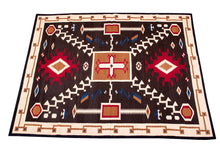Load image into Gallery viewer, Handwoven Zapotec Indian Rug - Oaxacan Storm Wool Textile