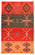 Load image into Gallery viewer, Handwoven Zapotec Indian Rug - Germantown Trai Wool Oaxacan Textile