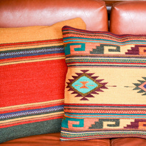 Handwoven Zapotec Indian Pillow - Midday Maynard Cintas Wool Oaxacan Textile