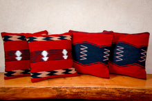 Load image into Gallery viewer, Handwoven Zapotec Indian Pillow - Zig Zag Wool Oaxacan Textile