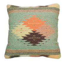 Load image into Gallery viewer, Handwoven Zapotec Indian Pillow - Cuatro Estancias Wool Oaxacan Textile