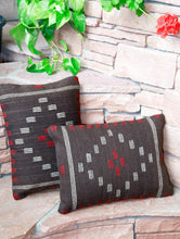 Load image into Gallery viewer, Handwoven Zapotec Indian Pillow - First Mesa Chocolate Wool Oaxacan Textile
