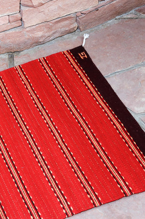 Handwoven Zapotec Rug - Cintas Triquis Wool Oaxacan Textile