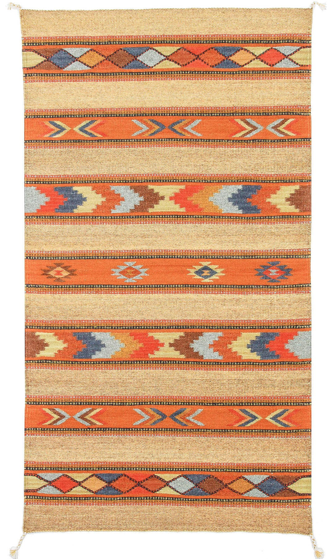 Handwoven Zapotec Rug - Cintas Juarez Wool Oaxacan Textile