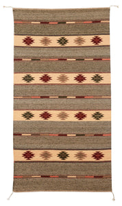 Handwoven Zapotec Indian Rug - Diamantina Wool Oaxacan Textile