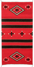 Load image into Gallery viewer, Handwoven Zapotec Indian Rug - Dolores Red Wool Oaxacan Textile