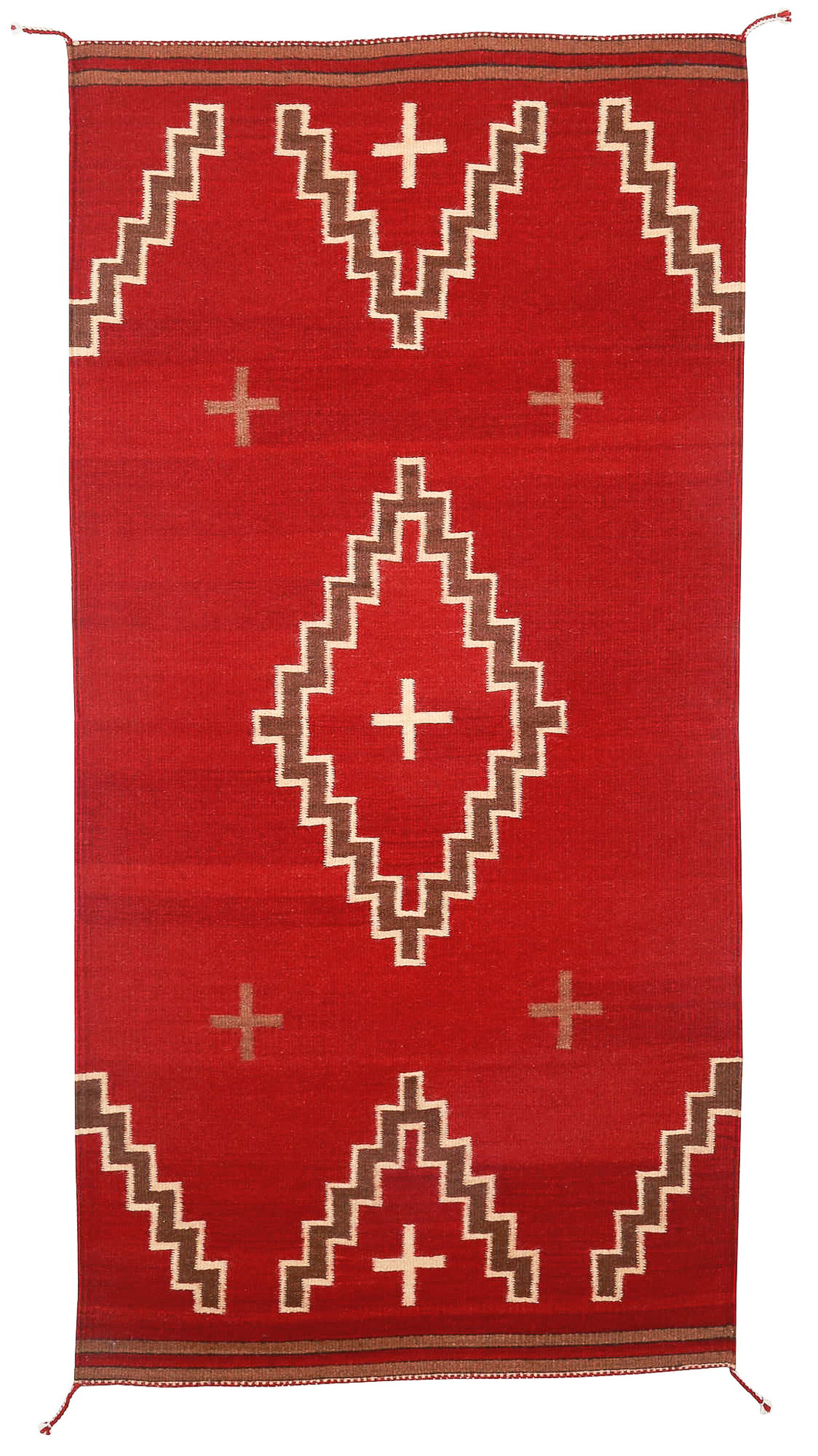 Handwoven Zapotec Indian Rug - Espanola Wool Oaxacan Textile