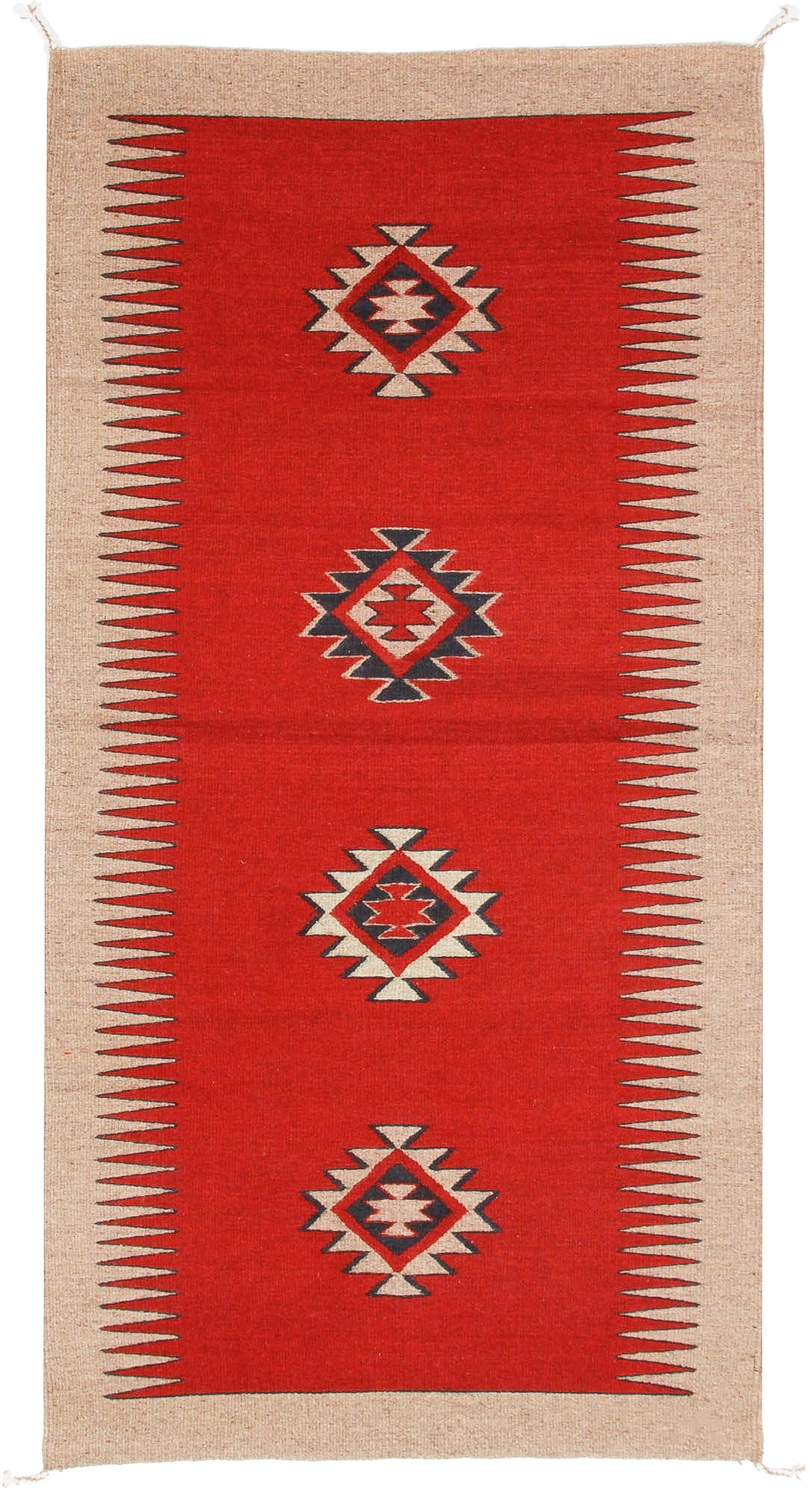Handwoven Zapotec Indian Rug - Espiritu Wool Oaxacan Textile