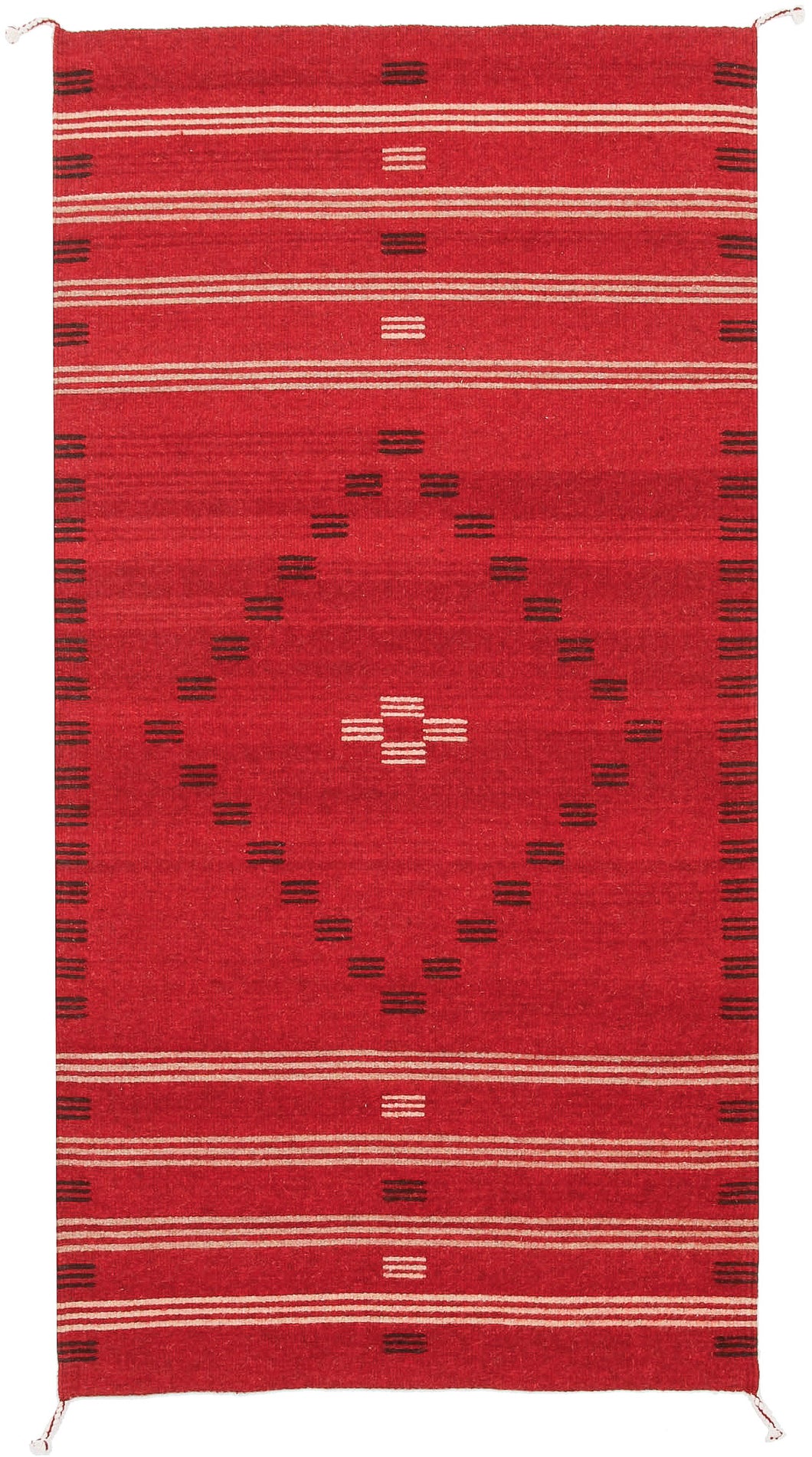 Handwoven Zapotec Indian Rug - First Mesa Wool Oaxacan Textile