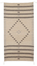Load image into Gallery viewer, Handowven Zapotec Indian Rug - First Mesa Natural Wool Oaxacan Textile