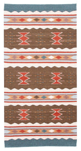 Handwoven Zapotec Indian Rug - Meli's Mar Wool Oaxacan Textile