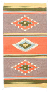 Handwoven Zapotec Indian Rug - Paradise Valley Wool Oaxacan Textile