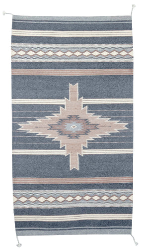 Handwoven Zapotec Indian Rug - Shining Star Wool oaxacan Textile