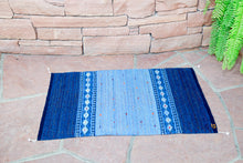 Load image into Gallery viewer, Handwoven Zapotec Indian Rug - Night Stars Wool Oaxacan Textile