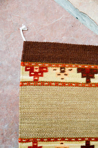 Handwoven Zapotec Indian Rug - Yagul Wool Oaxacan Textile