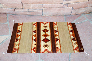 Handwoven Zapotec Indian Rug - Yagul Wool Oaxacan Textile
