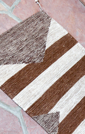 Handwoven Zapotec Indian Rug - Zanzibar Wool Oaxacan Textile