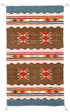 Load image into Gallery viewer, Handwoven Zapotec Indian Rug - Meli&#39;s Mar Wool Oaxacan Textile
