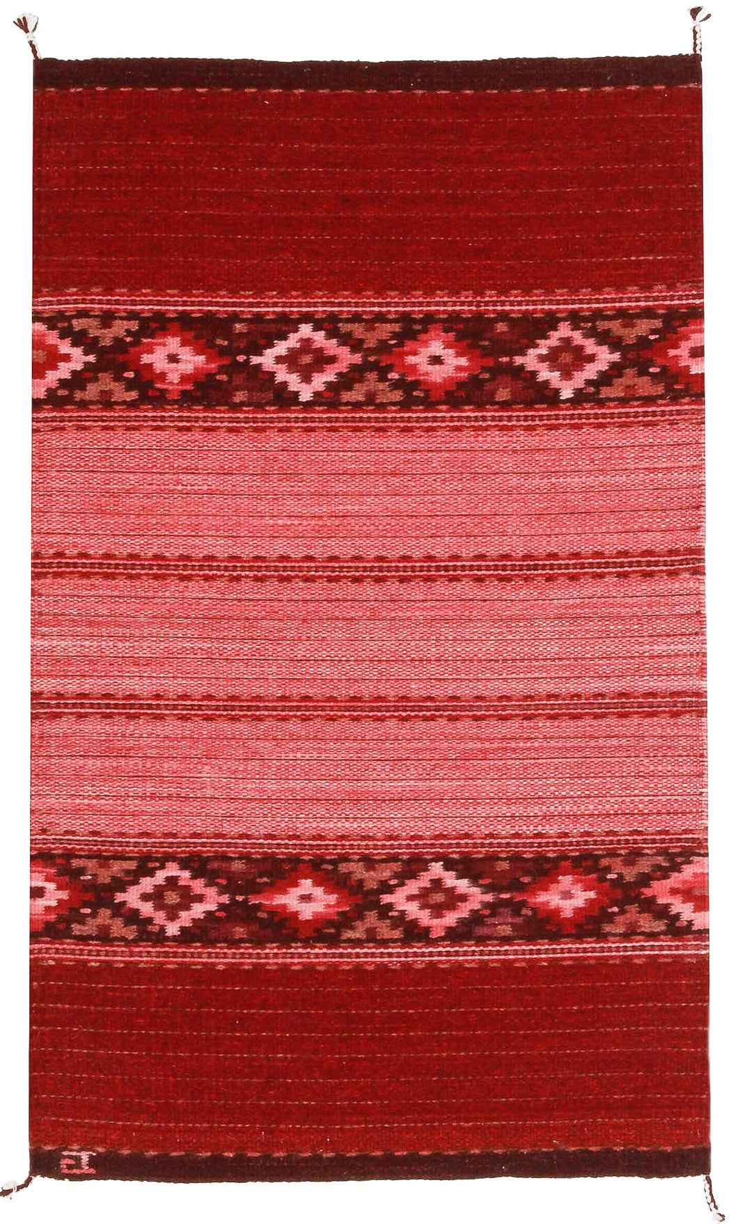 Handwoven Zapotec Wool Rug - Rosie's DIamonds Wool Oaxacan Textile