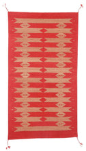 Load image into Gallery viewer, Handwoven Zapotec Indian Rug - Tetro Red Wool Oaxacan Textile