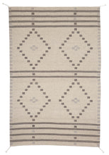 Load image into Gallery viewer, Handwoven Zapotec Indian Rug - First Mesa Natural Wool Oaxacan Textile