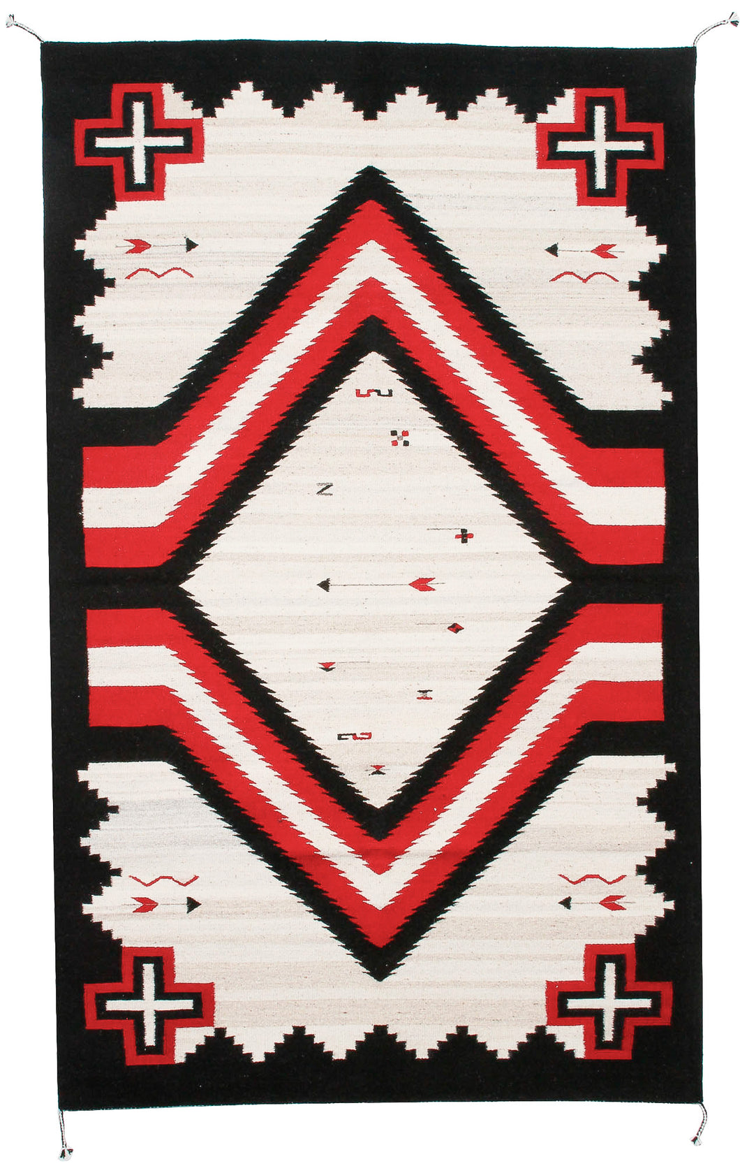 Handwoven Zapotec Indian Rug - Promontory Wool Oaxacan Textile