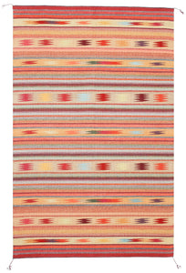 Handwoven Zapotec Indian Rug - Rodeo Wool Oaxacan Textile