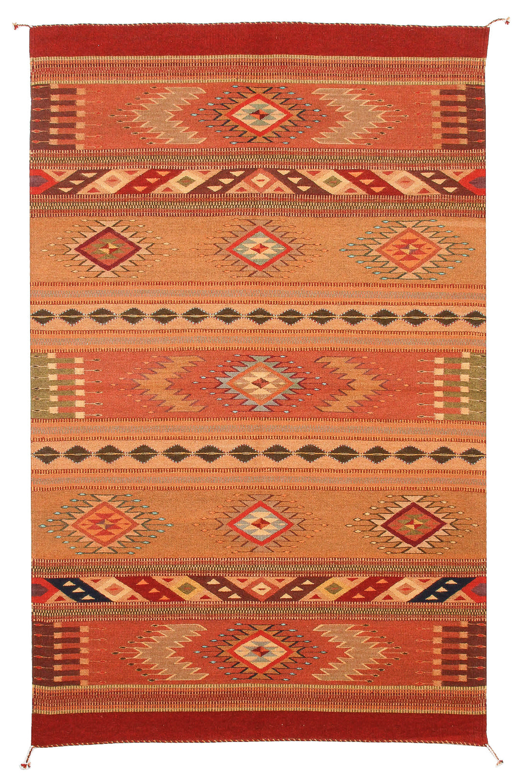 Handwoven Zapotec Indian Rug - Toscana Wool Oaxacan Textile