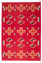 Load image into Gallery viewer, Handwoven Zapotec Indian Rug - Kayenta Red Wool Oaxacan Textile