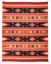 Load image into Gallery viewer, Handwoven Zapotec Indian Rug - Embers Negro Wool Oaxacan Textile