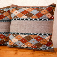 Load image into Gallery viewer, Handwoven Zapotec Pillow - Book Cliffs Wool Oaxacan Textile