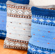 Load image into Gallery viewer, Handwoven Zapotec Indian Pillow - Phases of the Moon Wool Oaxacan Textile