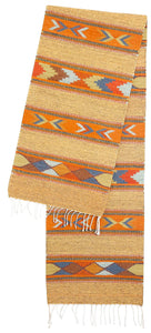 Handwoven Zapotec Table Runner - Cintas Juarez Wool Oaxacan Textile