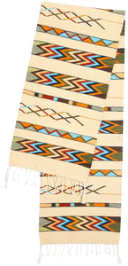 Handwoven Zapotec Indian Table Runner - Efrain's Guatemalteco Wool Oaxacan Textile