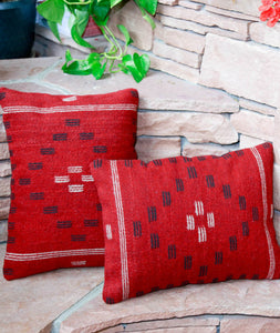 Handwoven Zapotec Indian Pillow - First Mesa Wool Oaxacan Textile